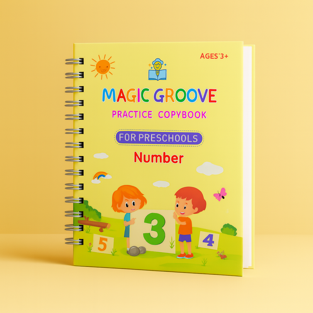 ThinkyKid Magic WriteBook™ for Kids + 3 Years Old